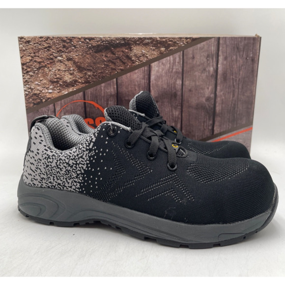 HOSS Beedle SD 10165 Men's NEW Composite-Toe Work Shoe Black US Size 10 - Picture 1 of 11